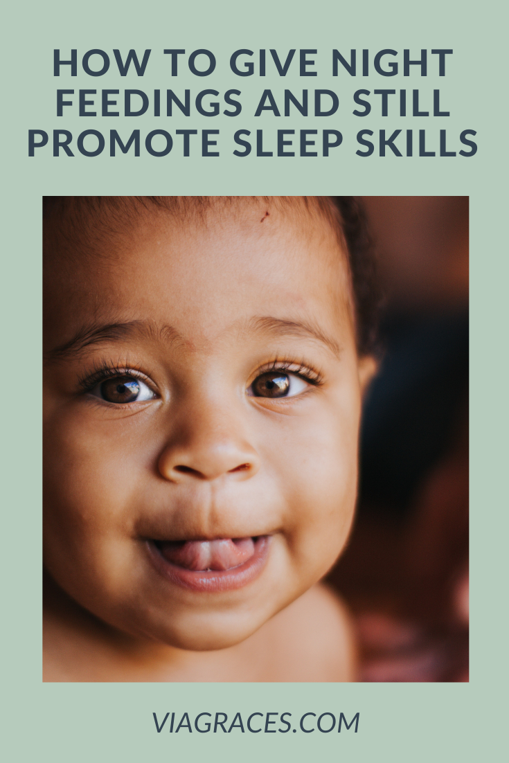 How to Give Night Feedings and Still Promote Sleep Skills Via Graces